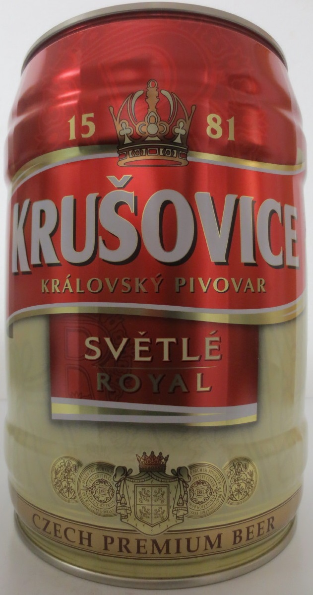 KRUŠOVICE KRÁLOVSKÝ PIVOVAR SVĚTLÉ ROYAL CZECH PREMIUM BEER č.2