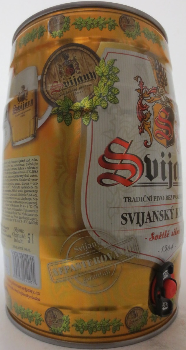 Svijany SVIJANSKÝ KNÍŽE Světlé silné 1564 Tradiční pivo bez pasterizace 13