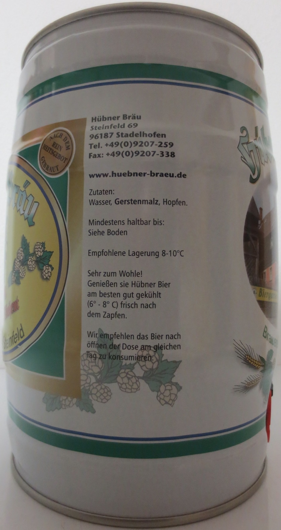Hübner Brau Brauerei Hübner Steinfeld (5L) Nr.2