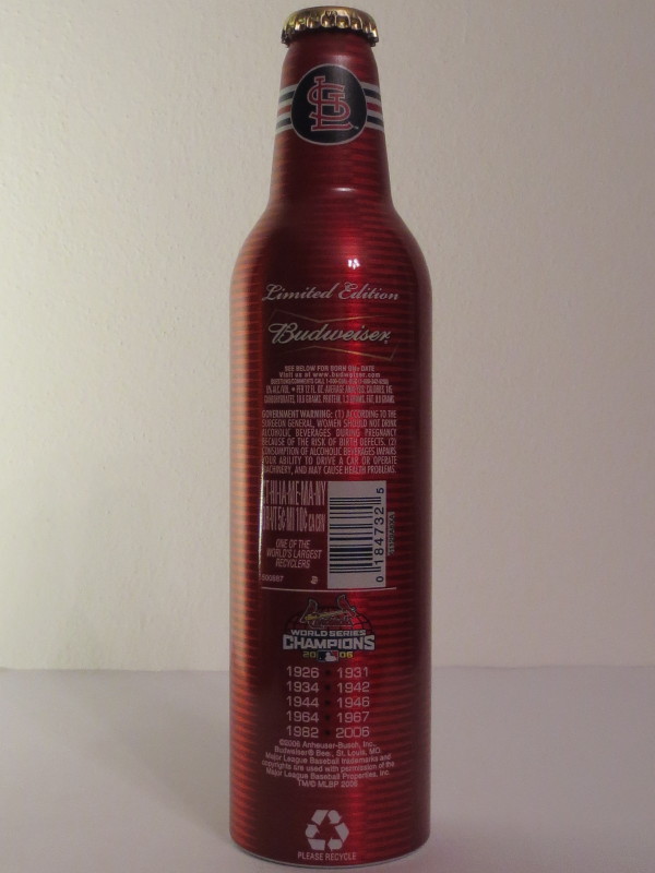 Budweiser Cardinals WORLD SERIES CHAMPIONS 2006 Nr.500887