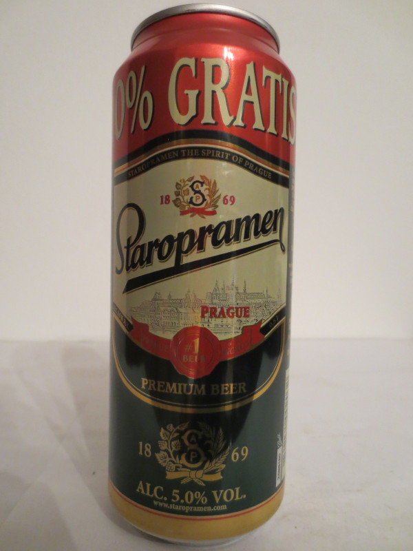 Staropramen PRAGUE PREMIUM BEER 10% GRATIS (50cl) (B/O)