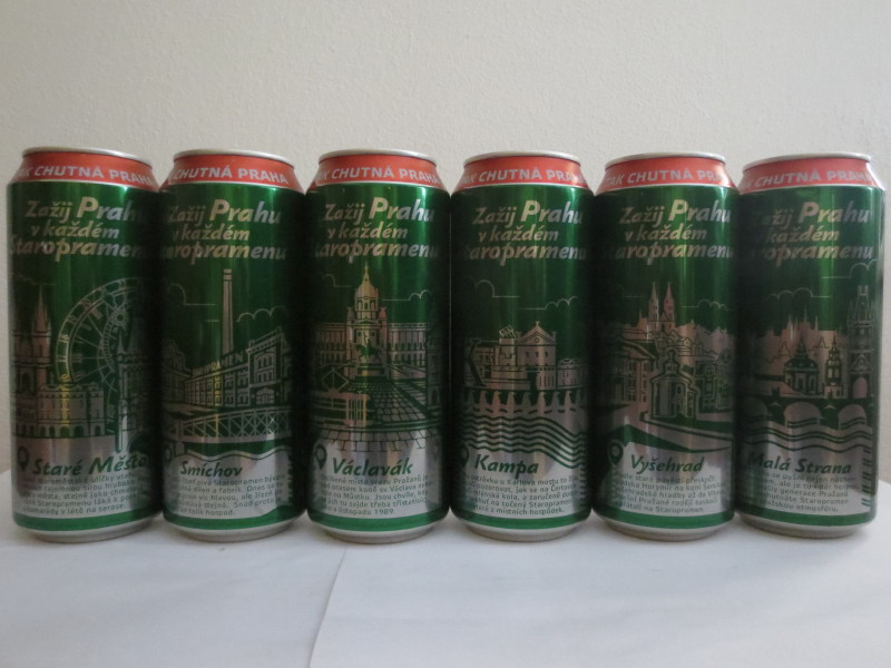STAROPRAMEN kompletní série měst 2015 (50cl) (B/O)