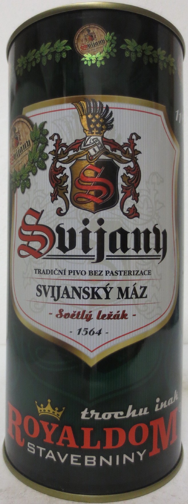 Svijany SVIJANSKÝ MÁZ Světlý ležák ROYALDOM STAVEBNINY (200cl) č.1 
