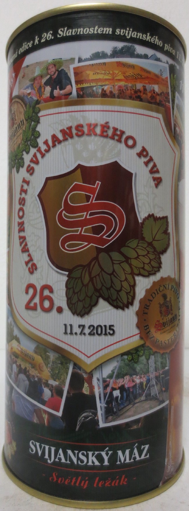 Svijany SVIJANSKÝ MÁZ Světlý ležák 26.SLAVNOSTI SVIJANSKÉHO PIVA 11.7.2015 (200cl) č.1 