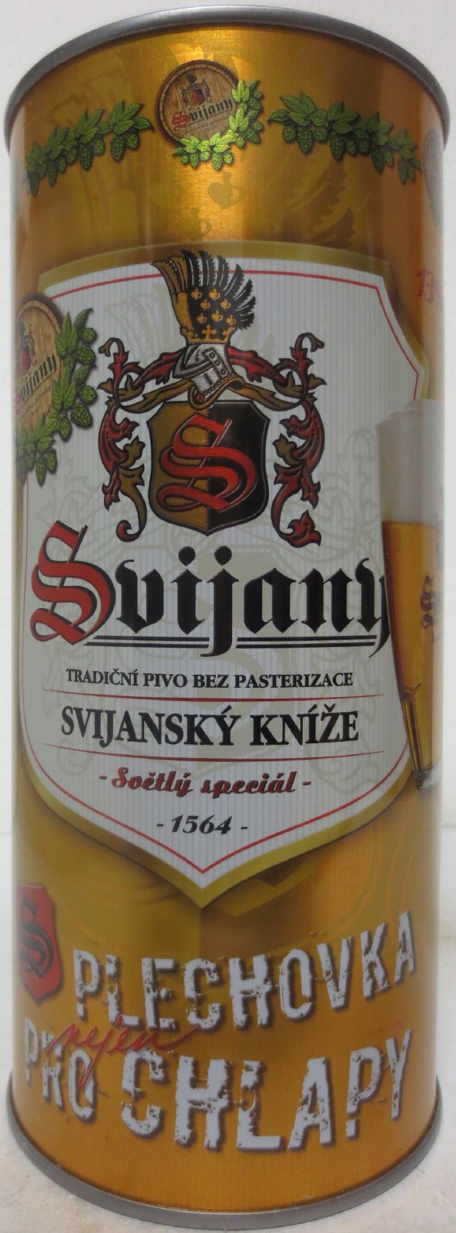 Svijany SVIJANSKÝ KNÍŽE PLECHOVKA PRO CHLAPY (200cl) č.1 