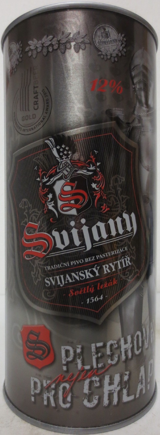 Svijany SVIJANSKÝ RYTÍŘ PLECHOVKA nejen PRO CHLAPY (200cl) č.1
