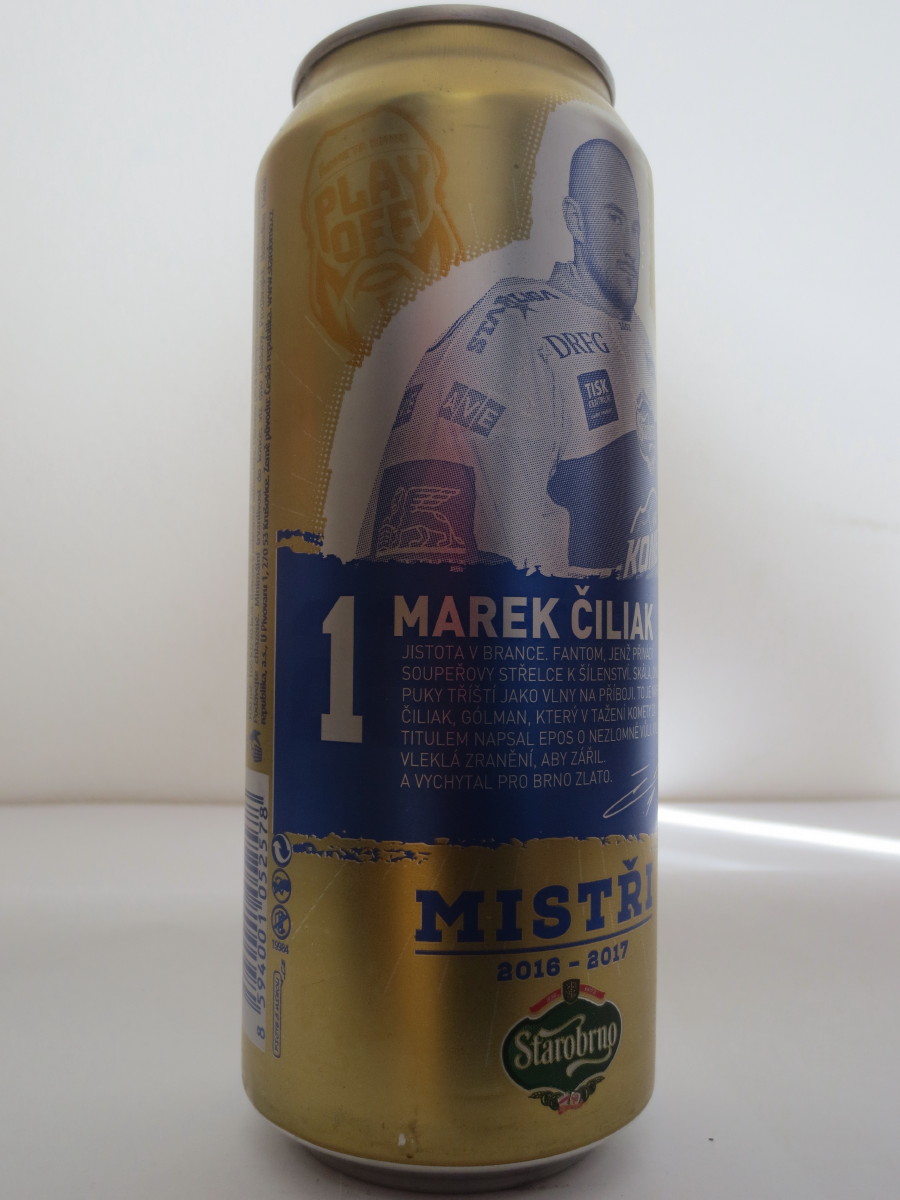Starobrno MEDIUM Morava MISTŘI 2016-2017 KOMETA - 1 MAREK ČILIAK (50cl) (B/O)
