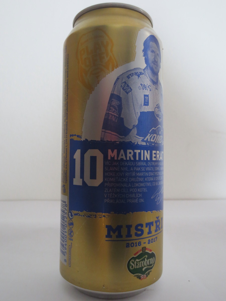 Starobrno MEDIUM Morava MISTŘI 2016-2017 KOMETA - 10 MARTIN ERAT (50cl) (B/O)