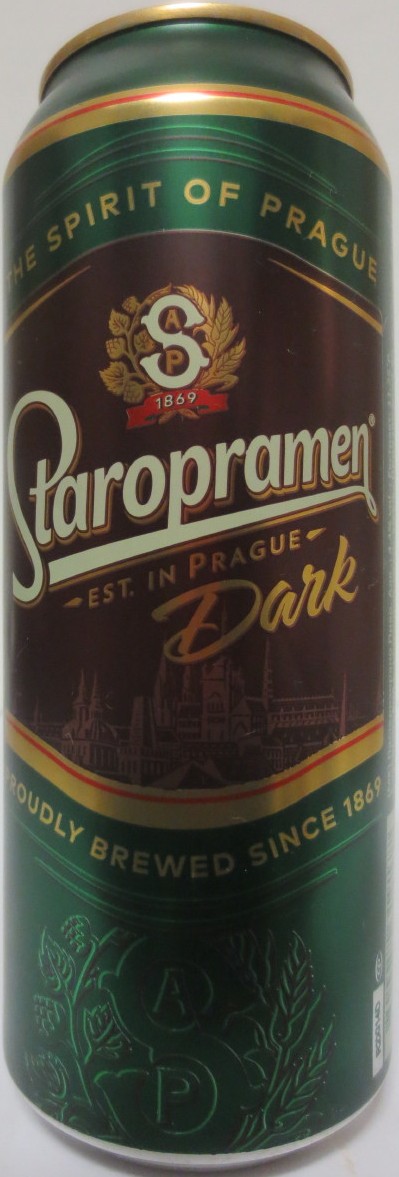Staropramen EST. IN PRAGUE Dark (BG) (50cl) (T/O) č.1