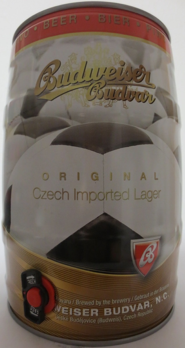 Budweiser Budvar ORIGINAL Czech Imported Lager - FOTBAL (5L) č.1