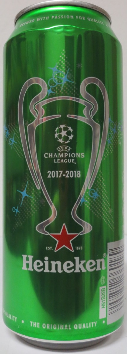 Heineken CHAMPIONS LEAGUE 2017-2018 (50cl) (B/O)