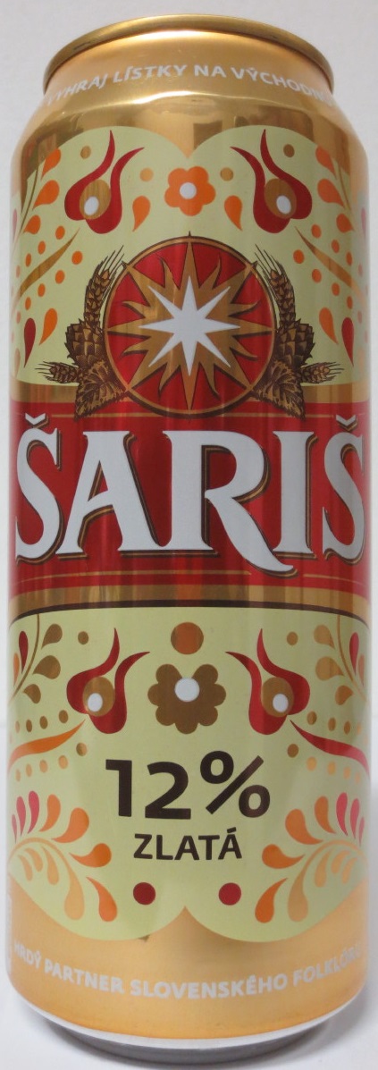 ŠARIŠ 12% ZLATÁ (50cl) (B/O)