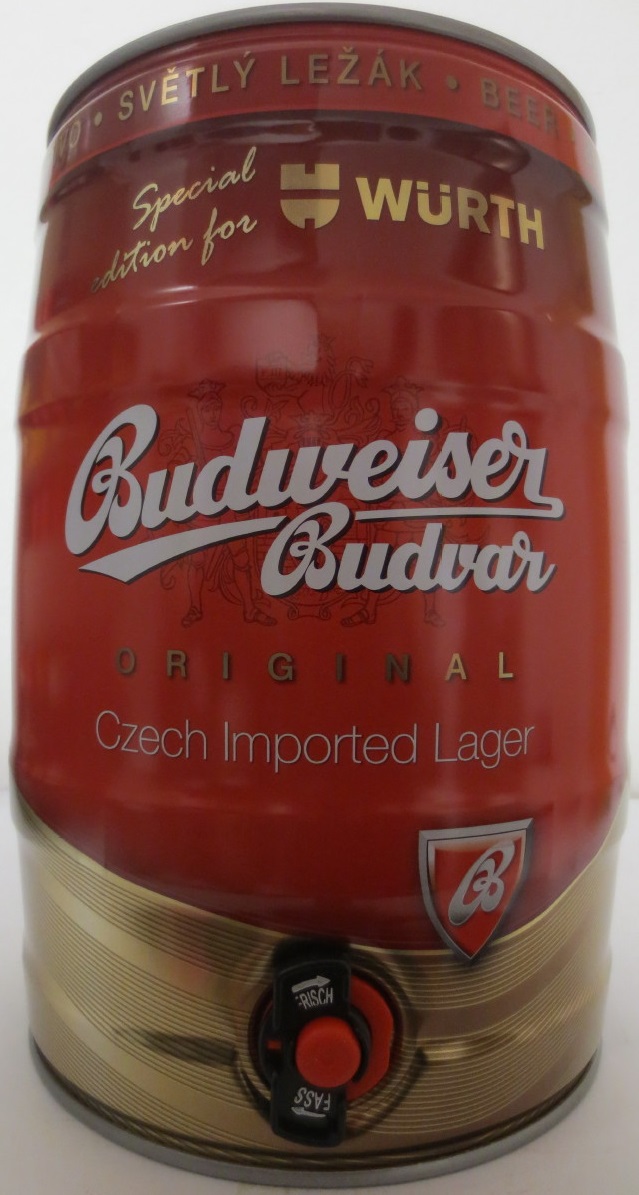 Budweiser Budvar ORIGINAL Czech Import Lager - WÜRTH (5L) č.1
