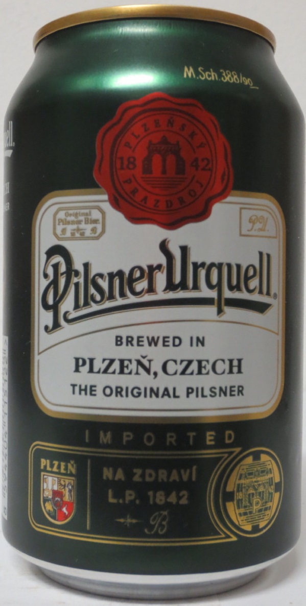 Pilsner Urquell BREWED IN PLZEŇ,CZECH THE ORIGINAL PILSNER IMPORTED (33cl) (B/O) č.2
