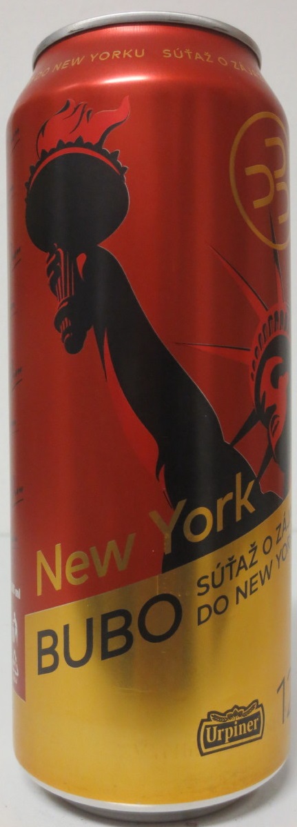 Urpiner Premium 12° LEŽIAK SVETLÝ New York BUBO (50cl) (B/O)