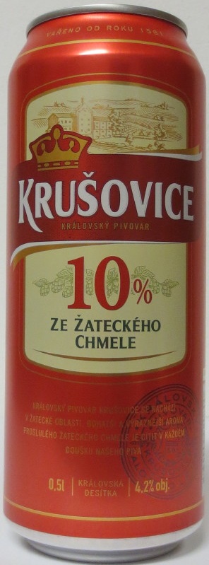 KRUŠOVICE 10% ZE ŽATECKÉHO CHMELE (50cl) (B/O) č.1
