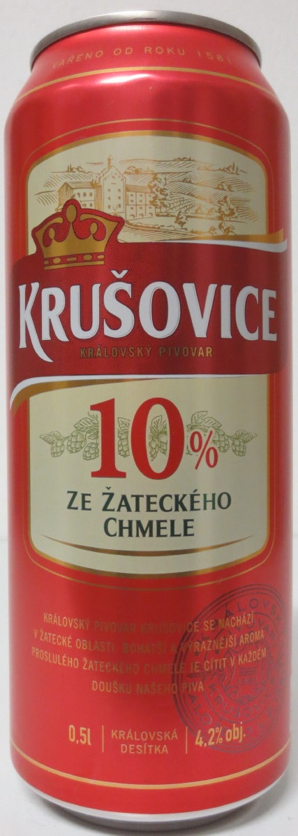 KRUŠOVICE 10% ZE ŽATECKÉHO CHMELE (50cl) (B/O) č.2