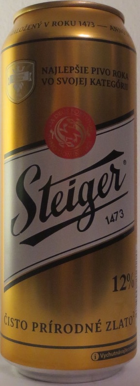 Steiger 1473 12% ČISTĚ PRÍRODÉ ZLATO (50cl) (B/O) č.1