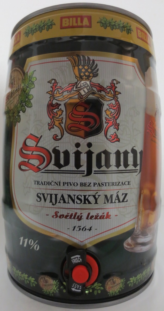 Svijany SVIJANSKÝ MÁZ - Světlý ležák - 1564 - BILLA