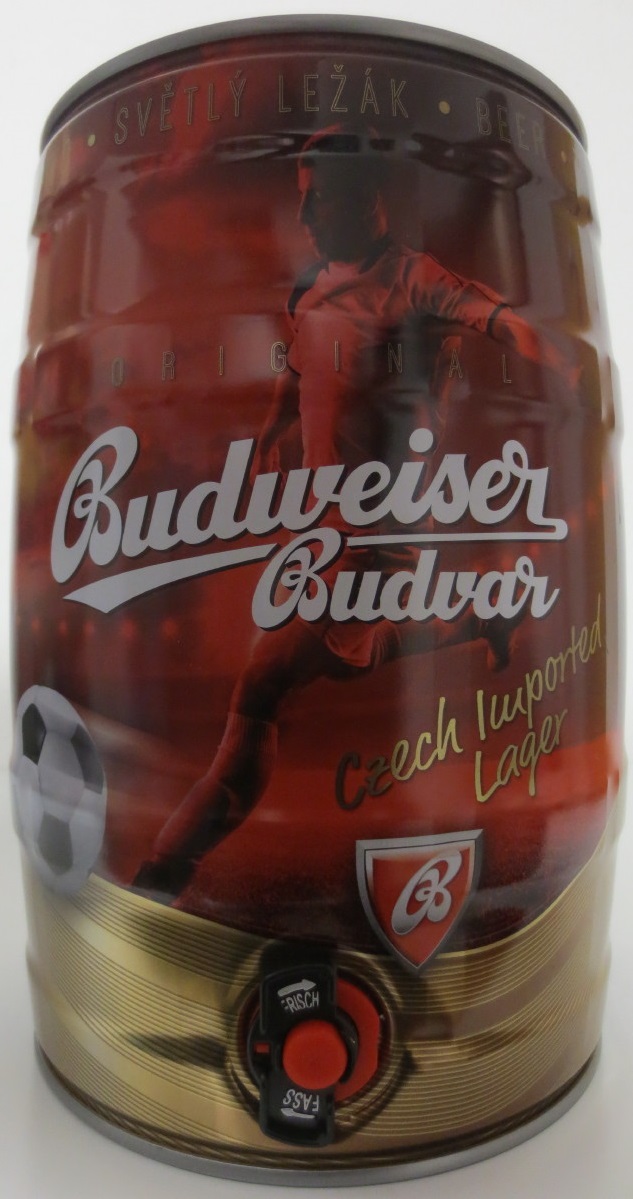 Budweiser Budvar Czech Imported Lager (5L) č.6 - FOTBAL