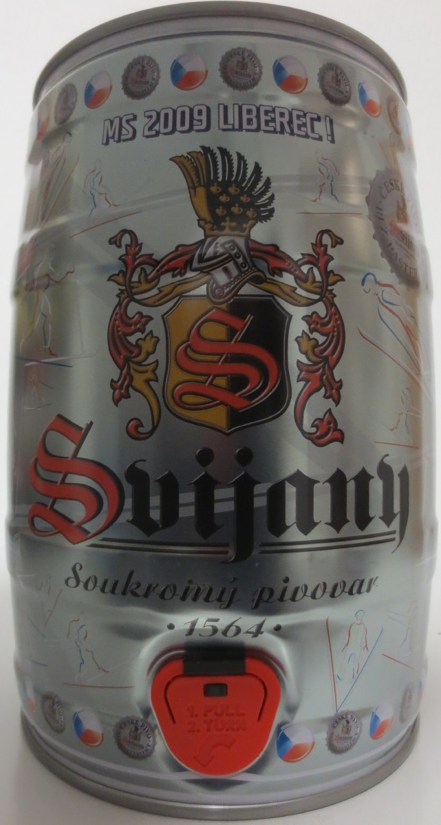 Svijany SVIJANSKÝ MÁZ Pivo světlý ležák 11% MS 2009 LIBEREC (5L) č.1