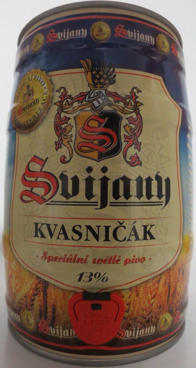 Svijany KVASNIČÁK Speciální světlé pivo 13%