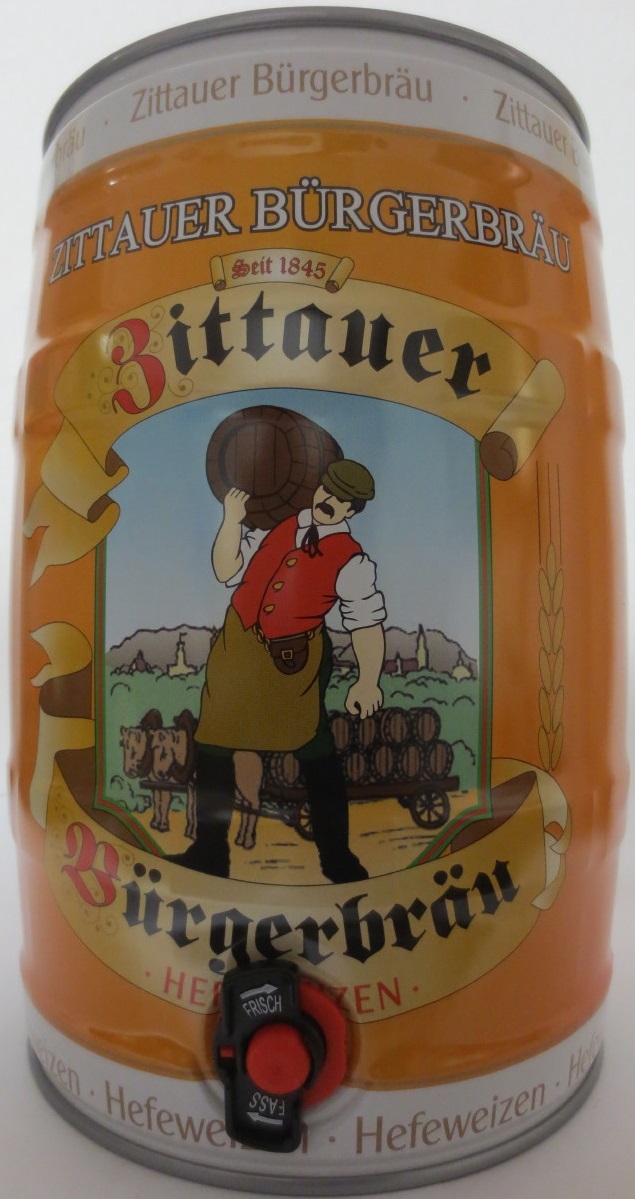 ZITTAUER BÜRGERBRÄU Zittauer Bürgebräu HEFEWEIZEN (5L) Nr.2