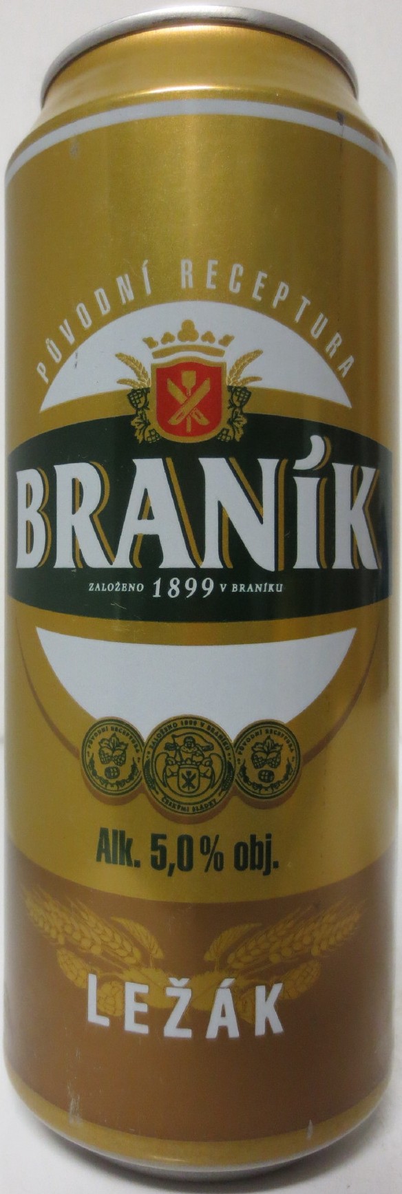 BRANÍK Alk. 5,0% obj. LEŽÁK (CZ) (50cl) (B/O) č.1 