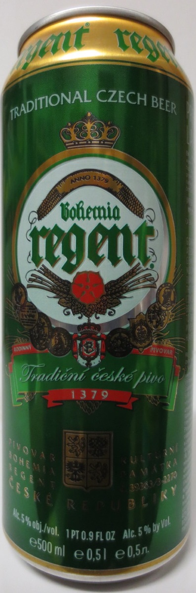 TRADITIONAL CZECH BEER Bohemia regent (50cl) (B/O) č.1