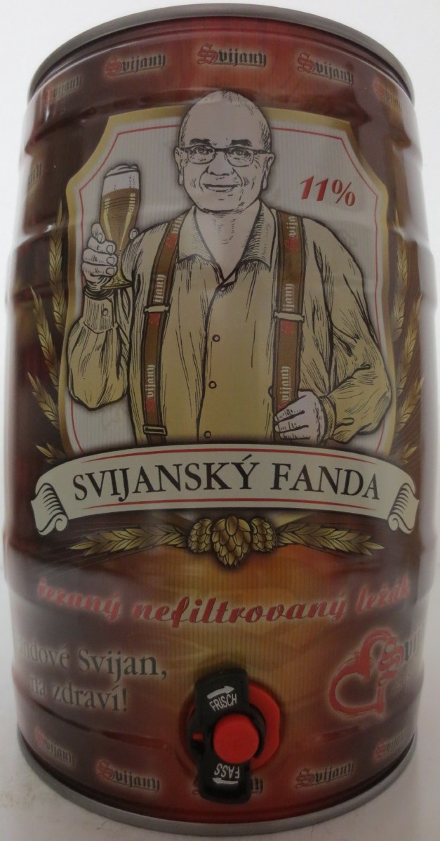 Svijany SVIJANSKÝ FANDA řezaný nefiltrovaný ležák (5L) č.1