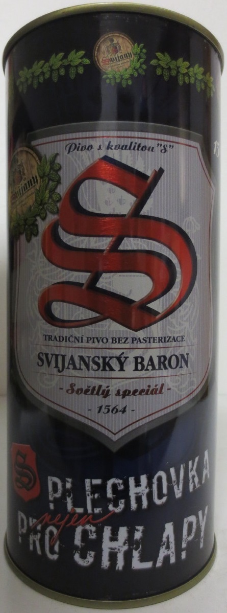 Svijany SVIJANSKÝ BARON Světlý speciál 1564 PLECHOVKA nejen PRO CHLAPY (200cl) č.1