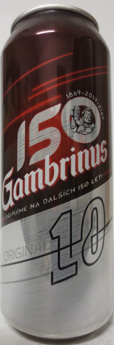 150 Gambrinus ORIGINÁL 10 (50cl) (B/O) 