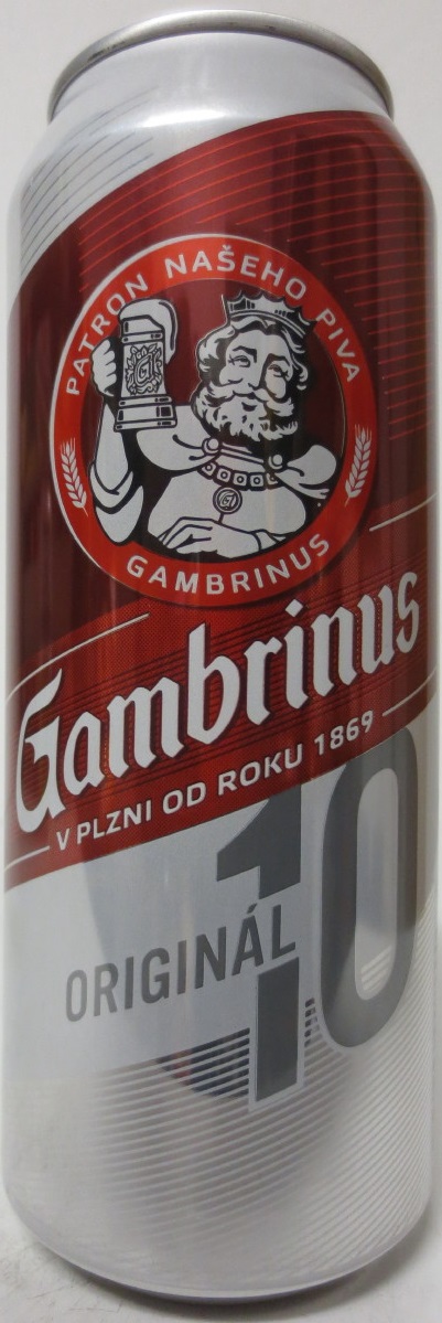 Gambrinus ORIGINÁL 10 (50cl) (B/O) č.1 (CZ)