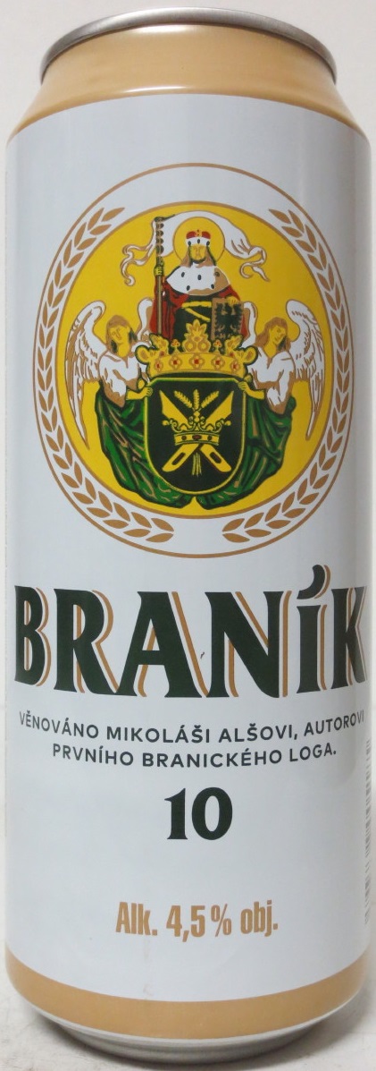 BRANÍK 10 Alk. 4,5% obj. (CZ) (50cl) (B/O) č.1