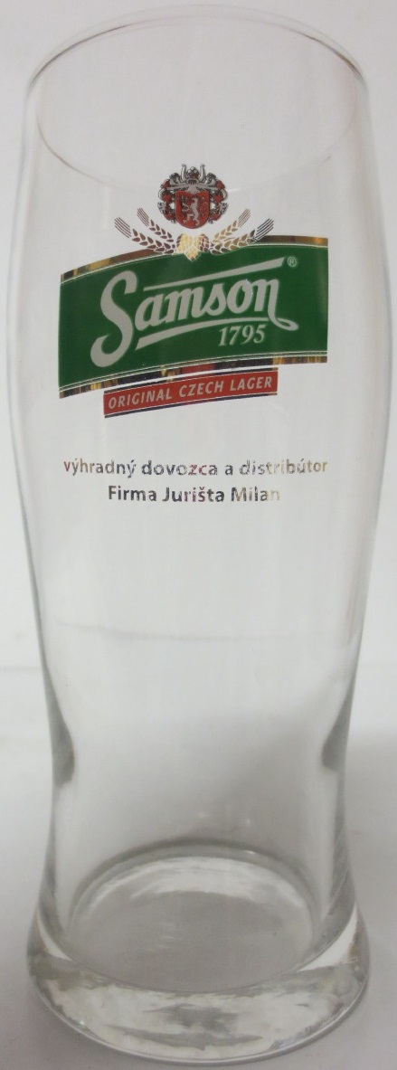 Samson 1795 ORIGINAL CZECH LAGER výhradný dovozca a distribútor Firma Jurišta Milan (0,5L)