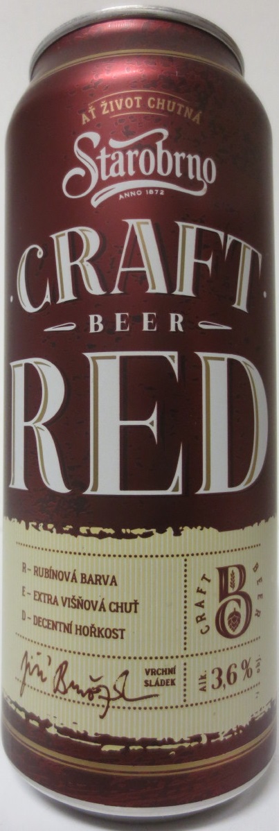 Starobrno CRAFT BEER RED (50cl) (B/O)
