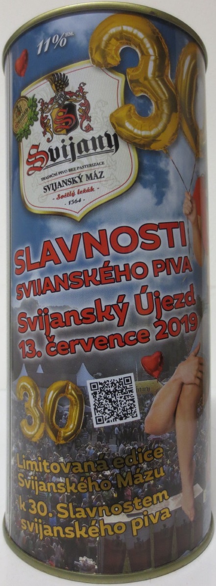 Svijany SVIJANSKÝ MÁZ 30. SLAVNOSTI SVIJANSKÉHO PIVA 13.7.2019 (200cl) č.1 