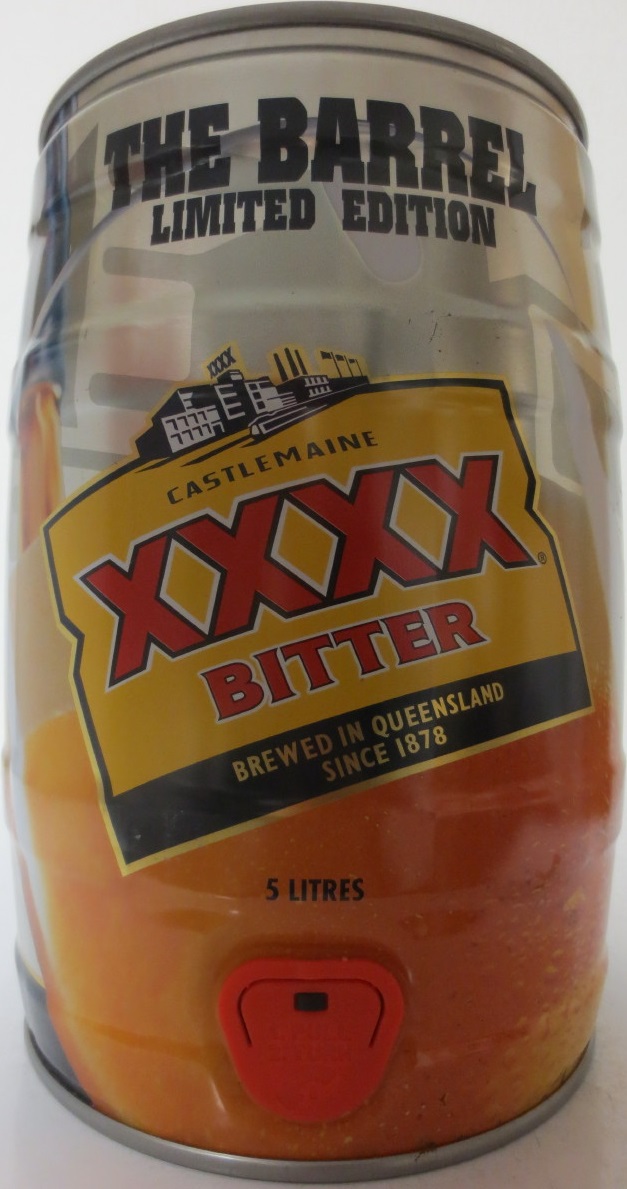 CASTLEMAINE XXXX BITTER THE BARREL LIMITED EDITION (5L) Nr.1 