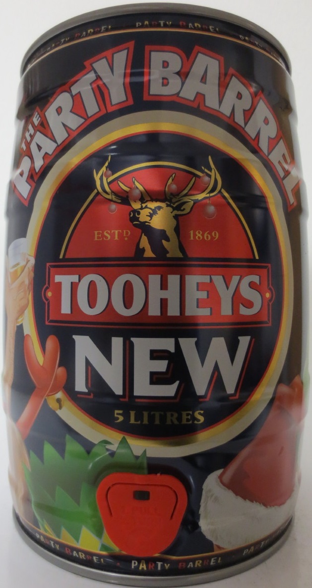TOOHEYS NEW 5 LITRES THE PARTY BARREL (5L) Nr.1 