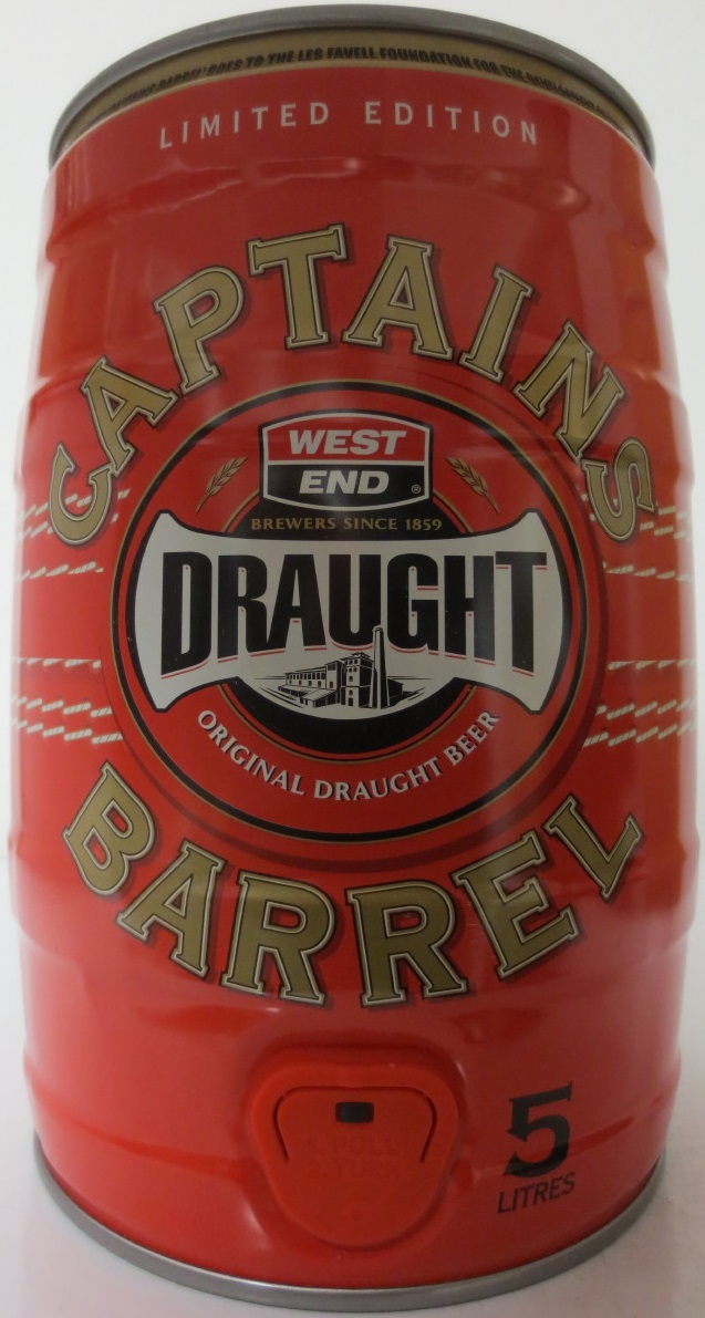 WEST END DRAUGHT CAPTAINS BARREL (5L) Nr.1 