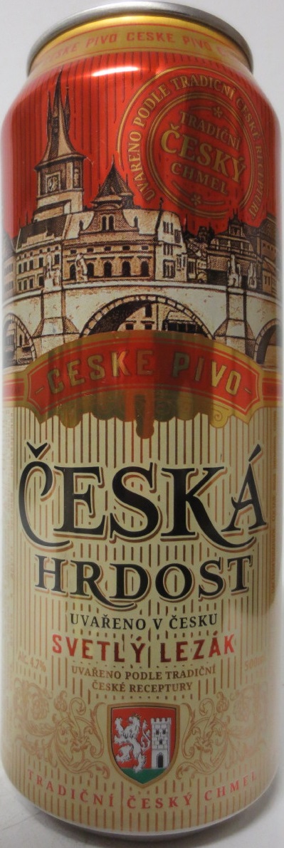 ČESKÁ HRDOST SVĚTLÝ LEŽÁK (50cl) (B/O)
