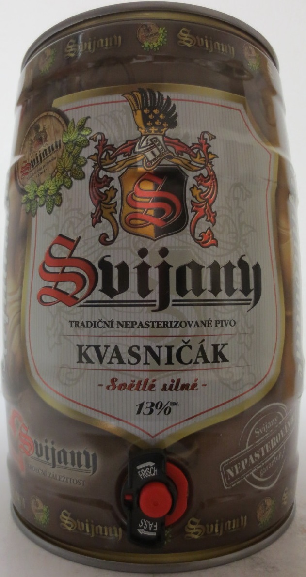 Svijany TRADIČNÍ NEPASTERIZOVANÉ PIVO KVASNIČÁK Světlé silné 13%