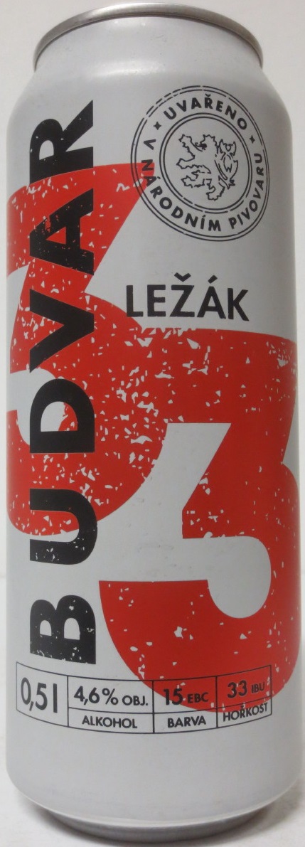 BUDVAR LEŽÁK 33 (50cl) (B/O) č.1