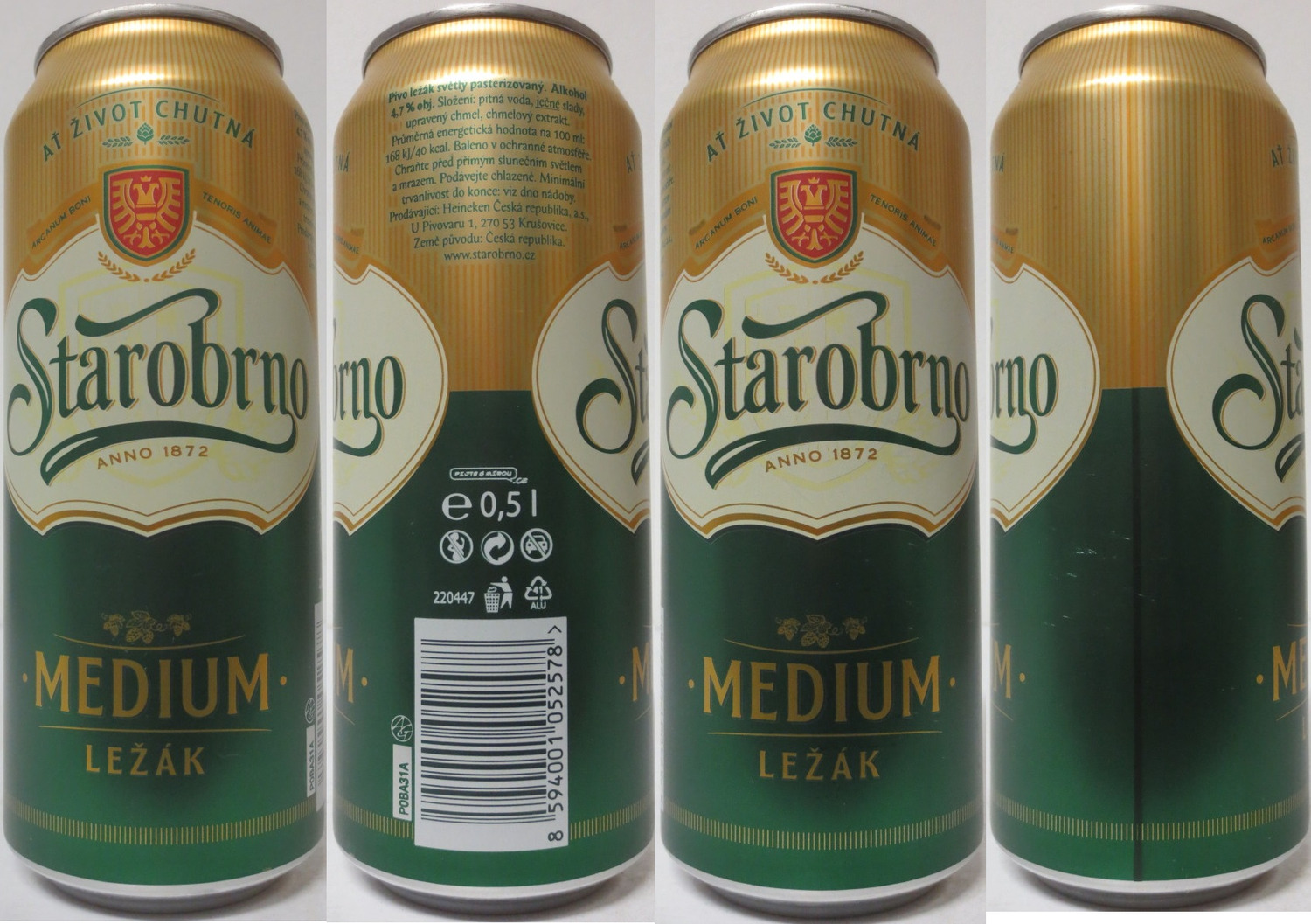  Starobrno MEDIUM LEŽÁK (CZ) (50cl) (B/O) č.1 