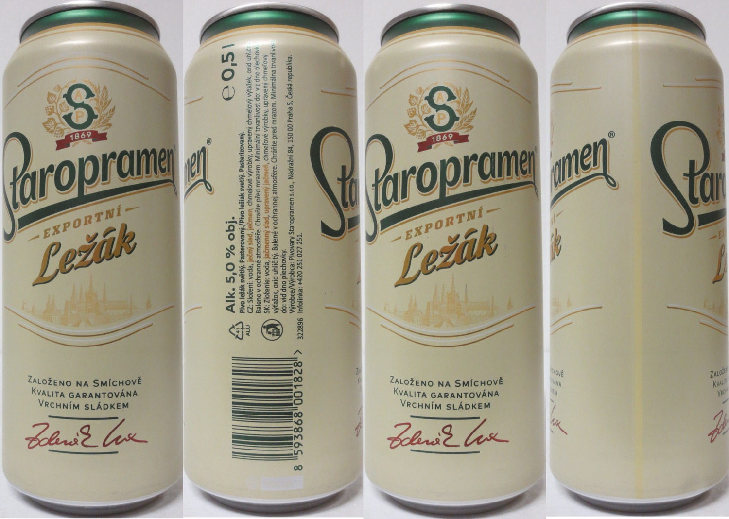 Staropramen -EXPORTNÍ- Ležák Zdeněk Lux (CZ) (50cl) (B/O) č. 1 