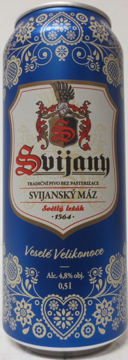 Svijany SVIJANSKÝ MÁZ Veselé Velikonoce (50cl) (B/O) modré