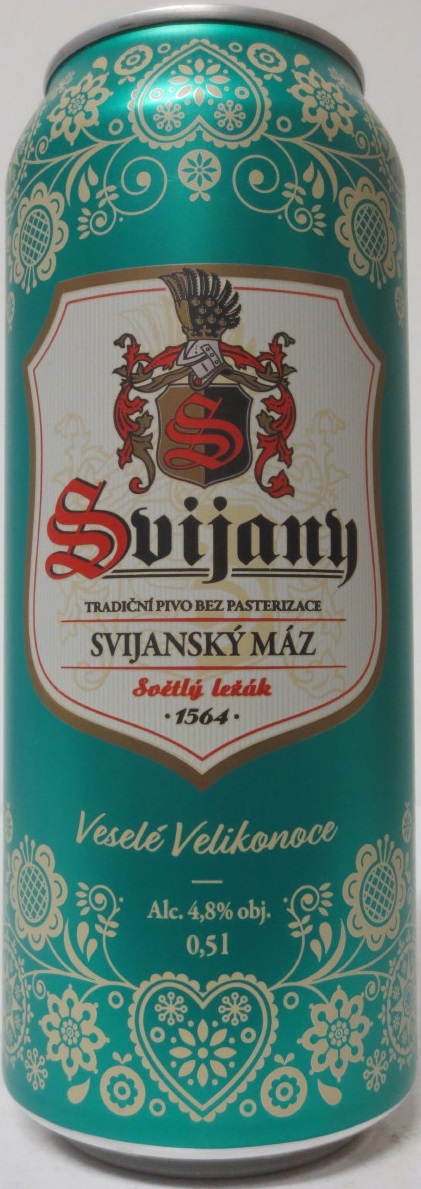 Svijany SVIJANSKÝ MÁZ Veselé Velikonoce (50cl) (B/O) zelené