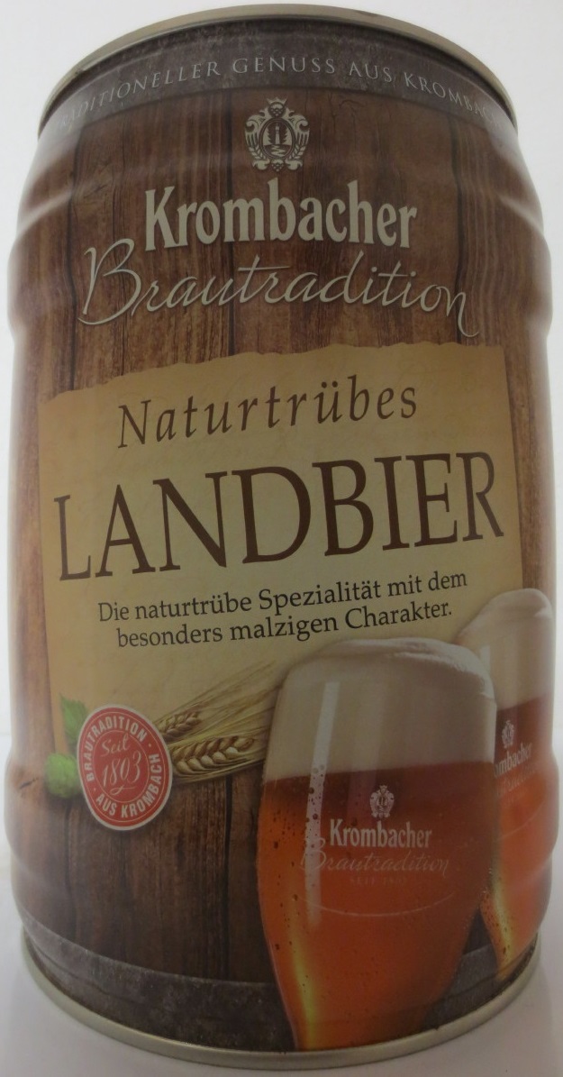 Krombacher Brautradition Naturtrübes LANDBIER (5L) Nr.1