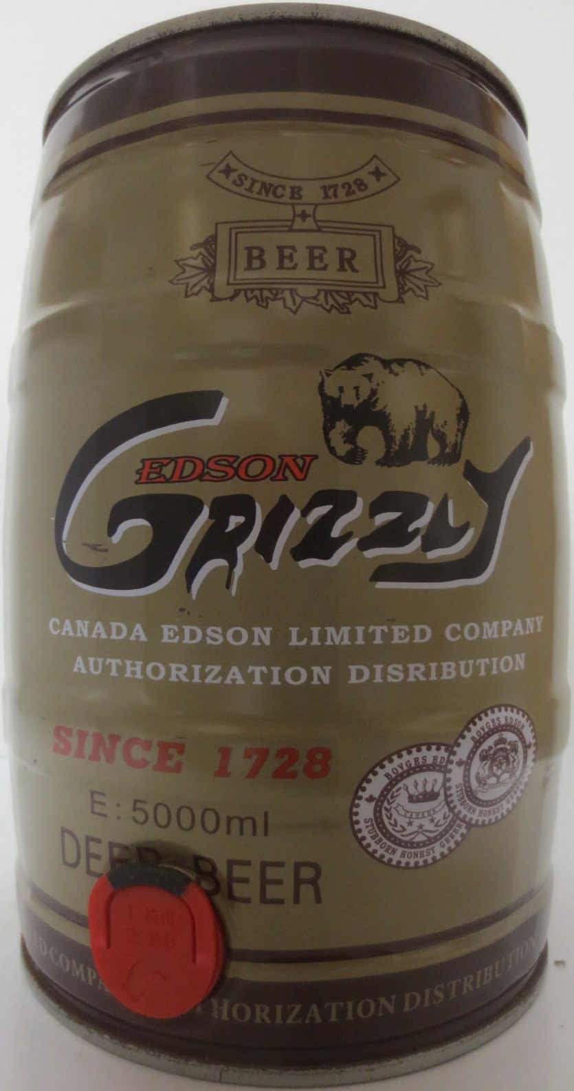 EDSON GRIZZLY SINCE 1728 DEER BEER (5L) Nr.1