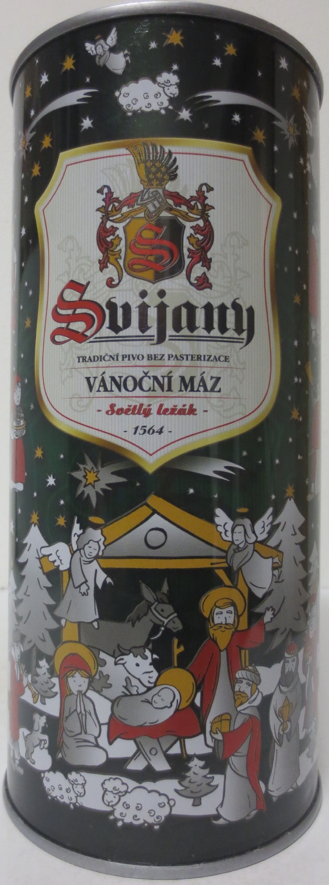 Svijany VÁNOČNÍ MÁZ Veselé Vánoce, a šťastný nový rok přejí Svijany ,,Dej Bůh štěstí (200cl)